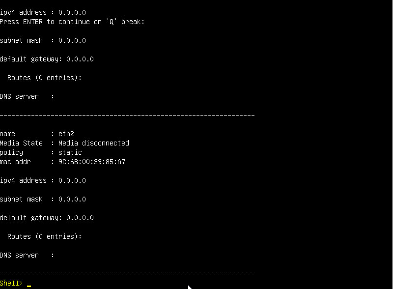 Network Interfaces Second Page